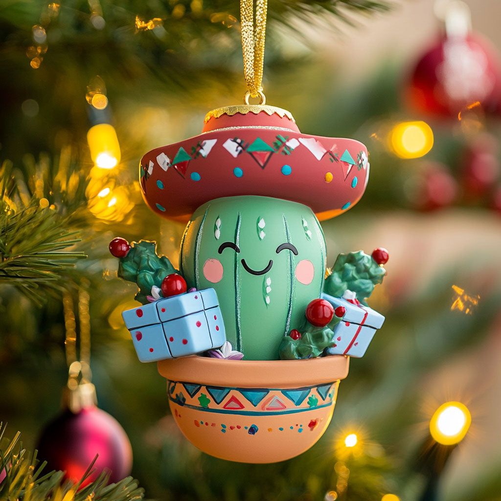 Cactus Smile CW2411081CL Christmas Ornament