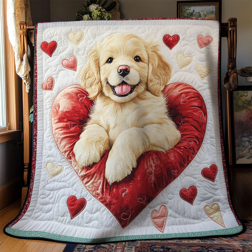 Valentine Dog WX1312051CL Quilt