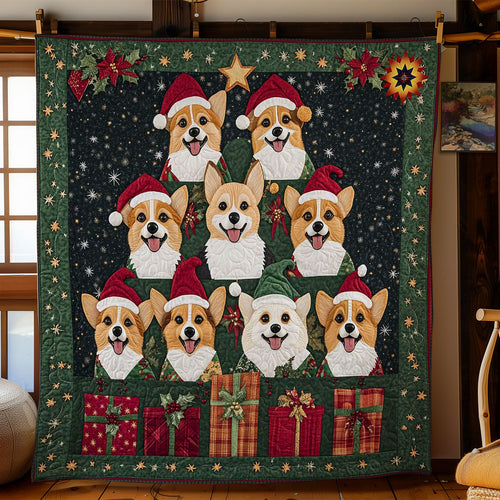 Corgi Christmas Magic WN3110057CL Quilt