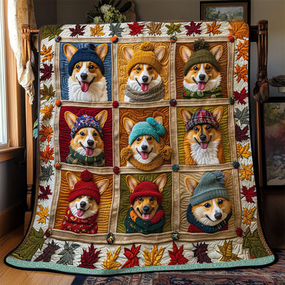 Cute Corgi WJ1109002CL Quilt