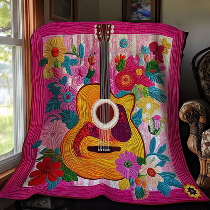 Flower Guitar WY0312057CL Quilt
