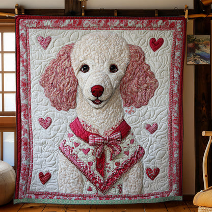 Poodle Heart WX0412041CL Quilt