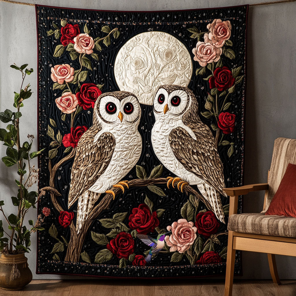 Owl Rose WX0110022CL Quilt