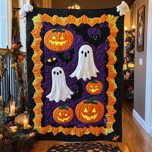 Adorable Ghost Halloween WP1410003CL Quilt