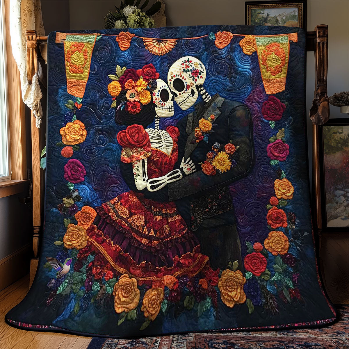 Day Of The Dead Love WN2810017CL Quilt