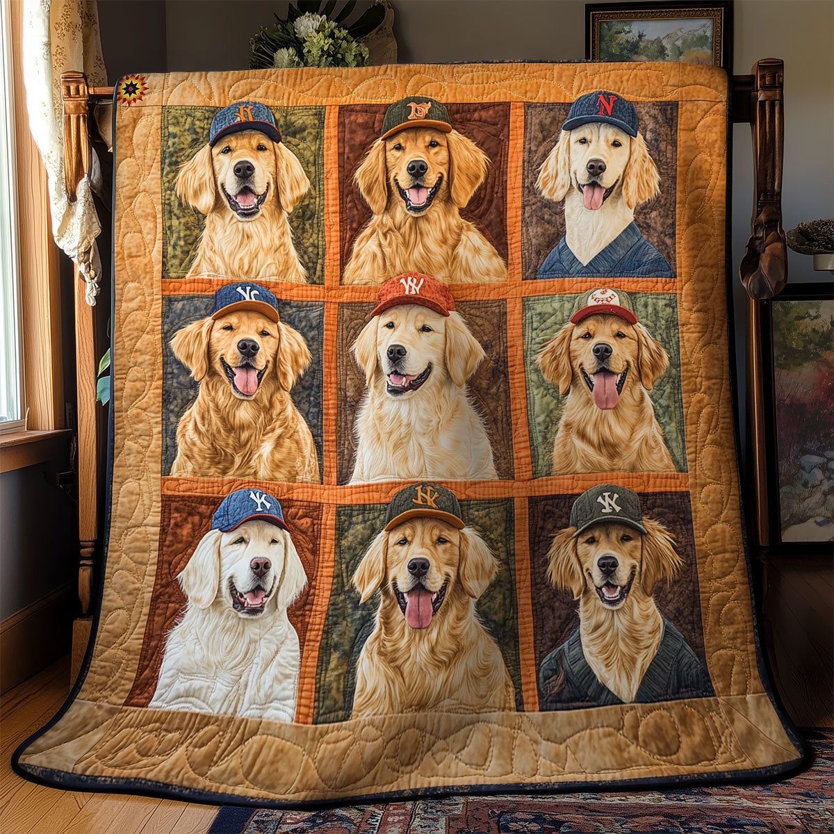 Baseball Golden WY0611021CL Quilt