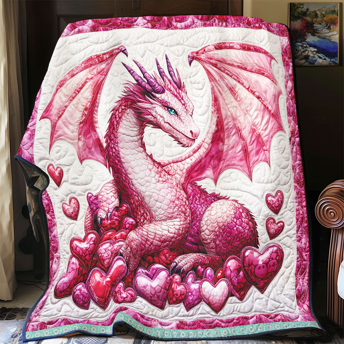 Dragon Valentine WX1612016CL Quilt