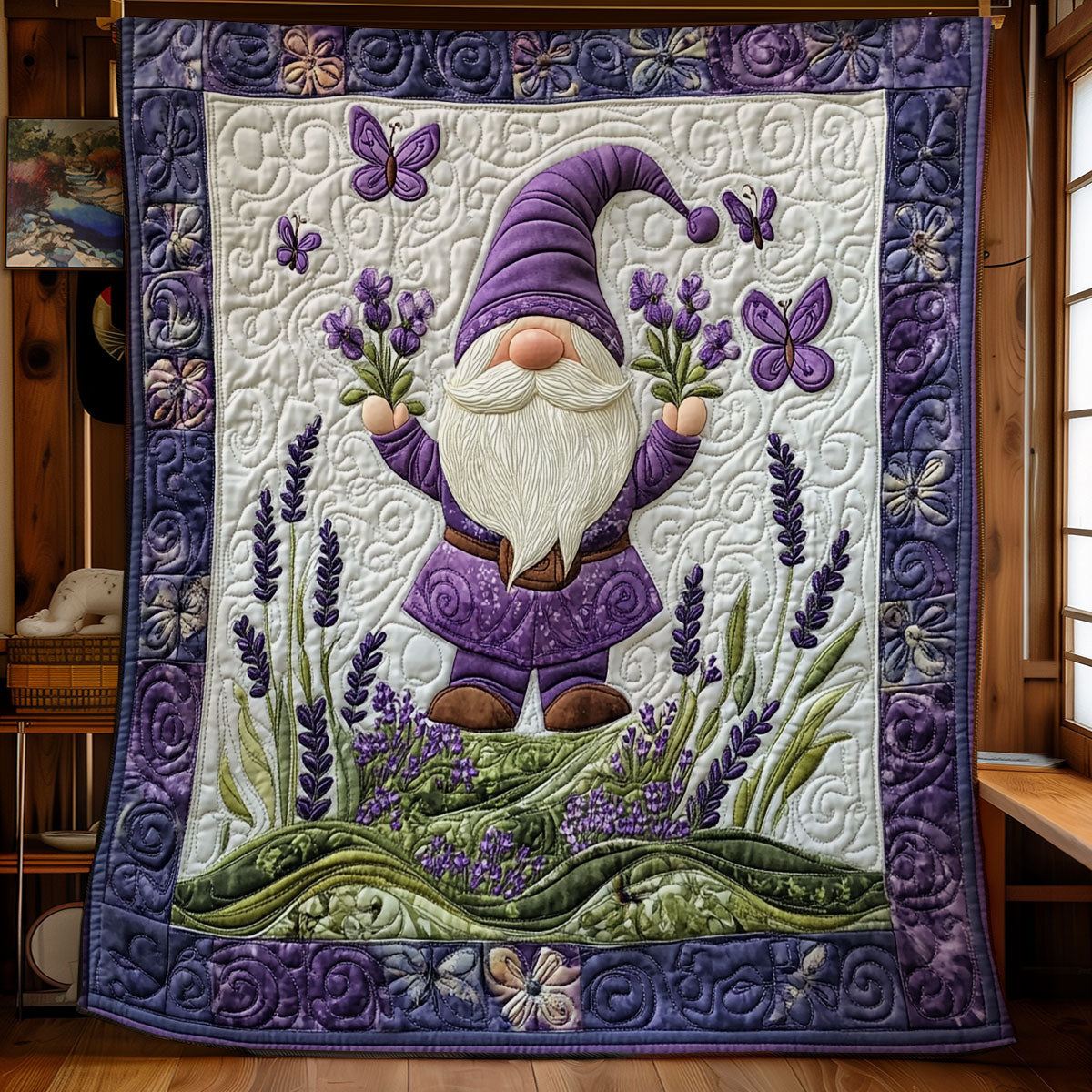 Violet Gnome WX3012042CL Quilt