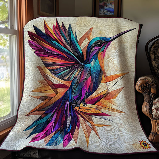 Geometric Hummingbird WY1712014CL Quilt
