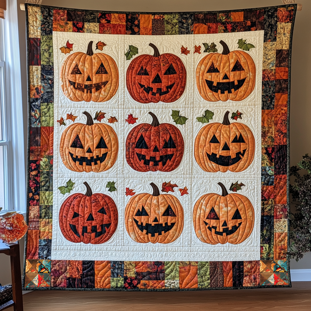 Halloween Pumpkin Lovers WG1210014CL Quilt