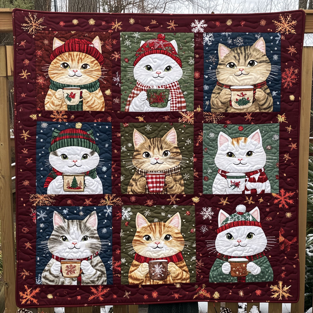 Santa Cat Sip WT2709003CL Quilt