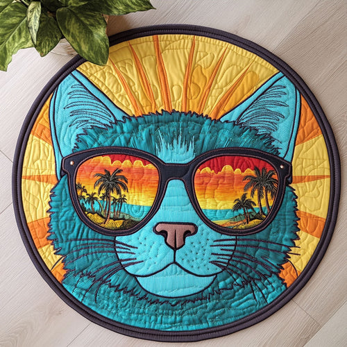 Cool Cat CW2705495CL Quilted Round Mat