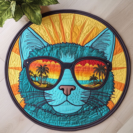 Cool Cat CW2705495CL Quilted Round Mat