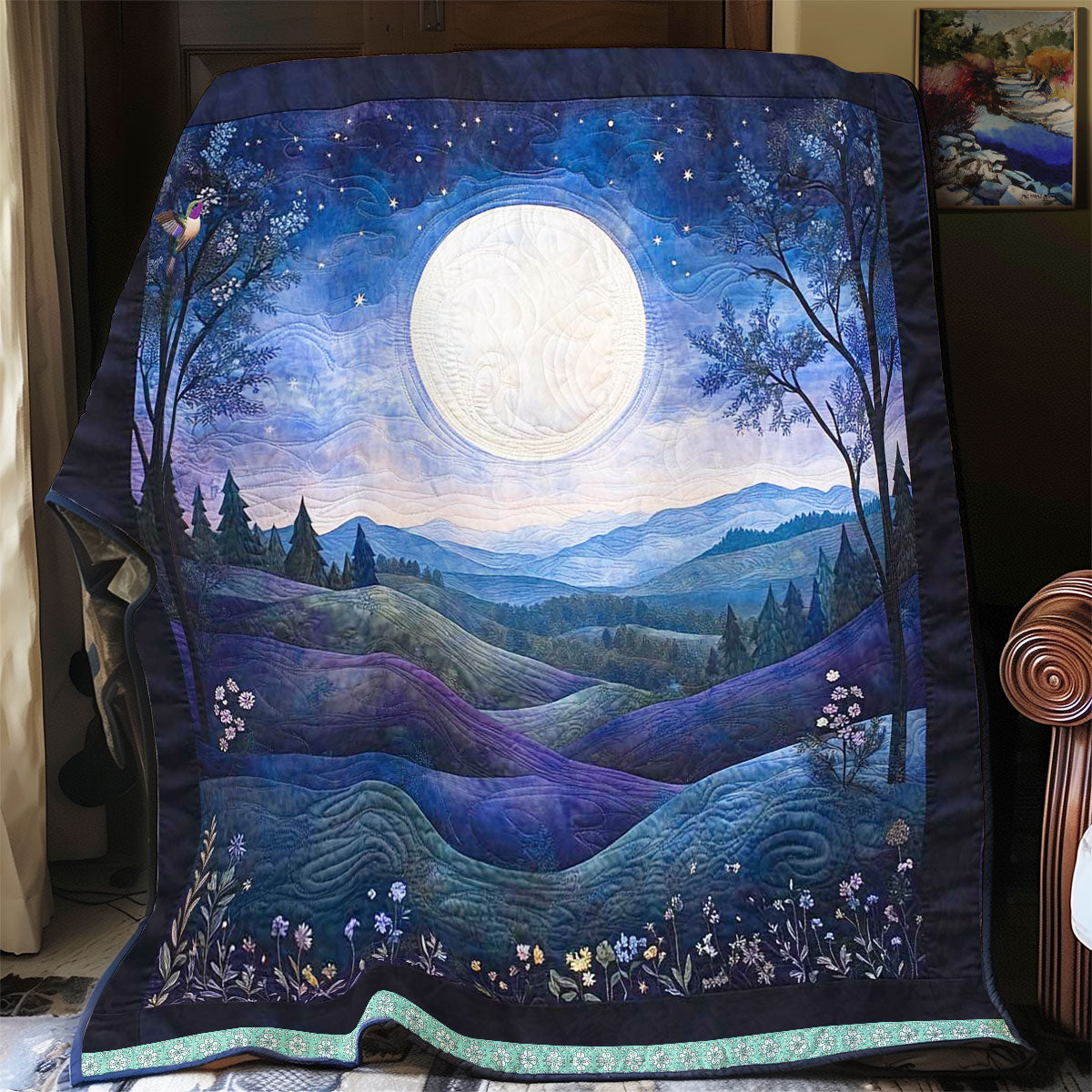 Moonlight In Fog Valley WP1311009CL Quilt
