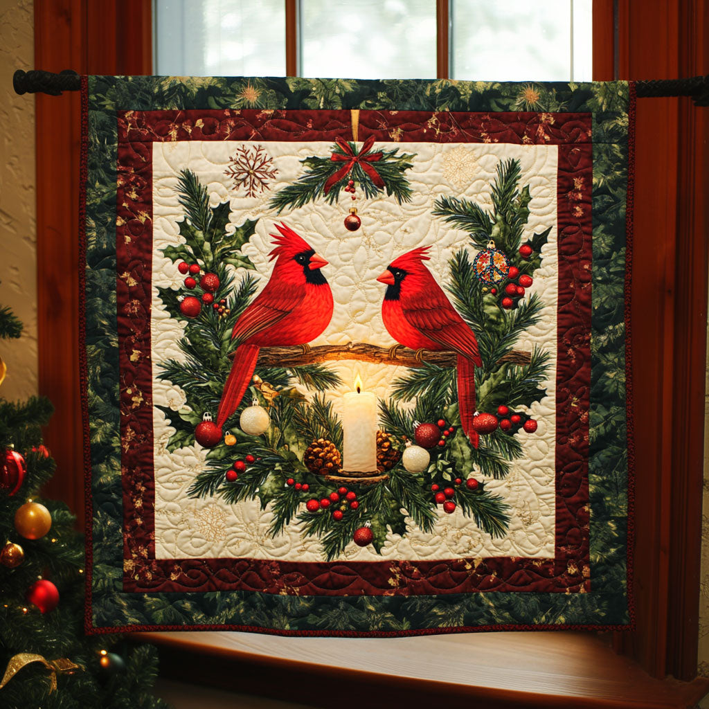 Christmas Cardinal Bird WJ0212002CL Quilt