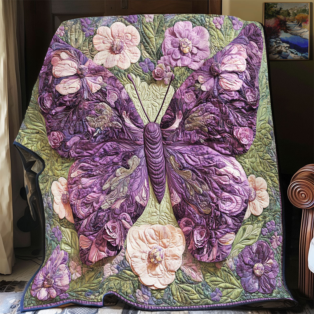 Majestic Butterfly YR0701025CL Quilt