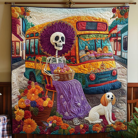 Skeleton And Pet WY1612025CL Quilt