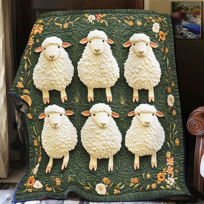 Sheep In Farm WY1502055CL Quilt