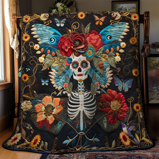 Floral Skull WN3010092CL Quilt