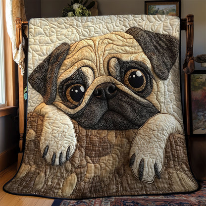 Cute Pug WY1202093CL Quilt