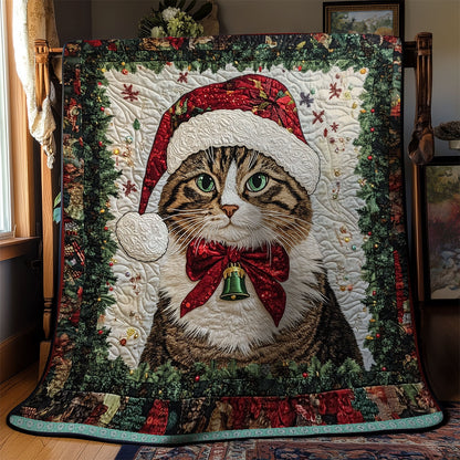 Cat Portrait Christmas WX2511008CL Quilt