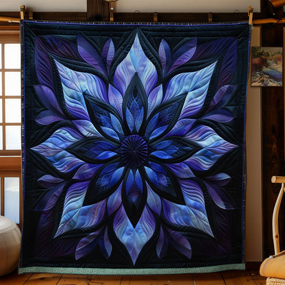 Blue Serene Blossoms WN1309019CL Quilt