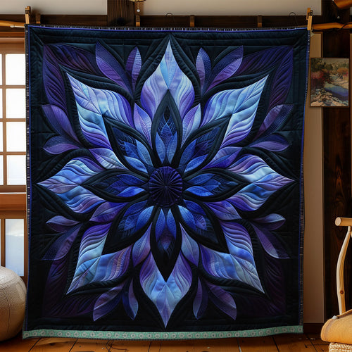 Blue Serene Blossoms WN1309019CL Quilt
