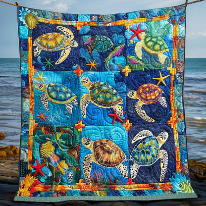 Puzzle Bright Turtle WP0409036CL Quilt