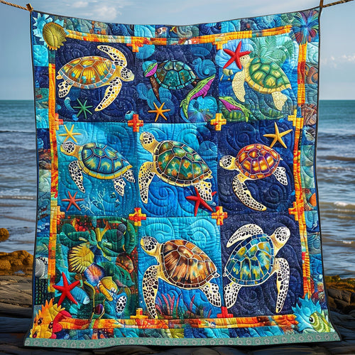 Puzzle Bright Turtle WP0409036CL Quilt