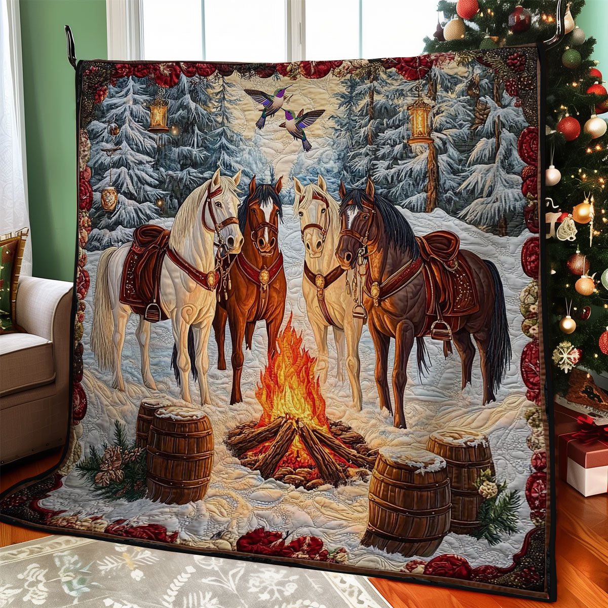 Winter Of Horse WY0412022CL Quilt