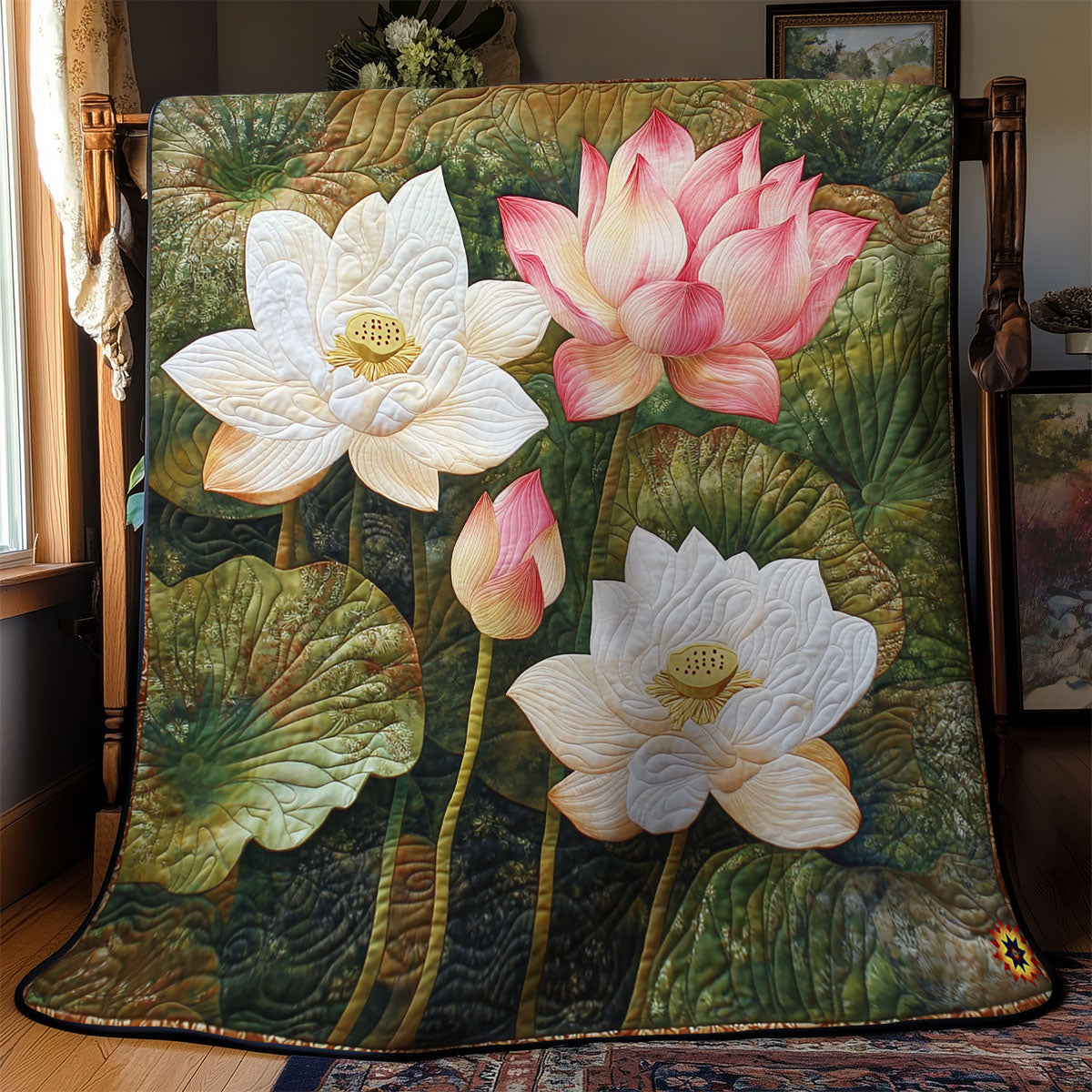 Lotus Flower WY0911012CL Quilt