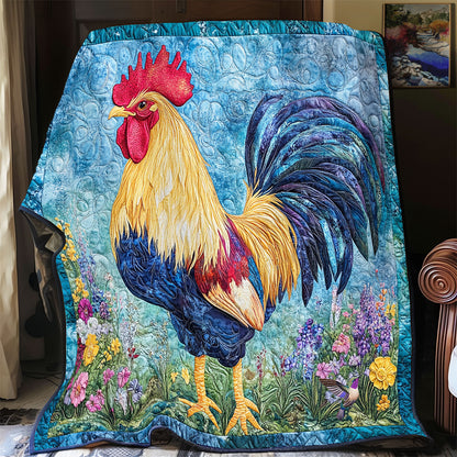 Mystic Blue Chicken WY1911053CL Quilt