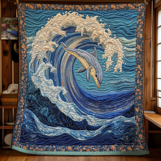 Dolphin Wave WX0412010CL Quilt