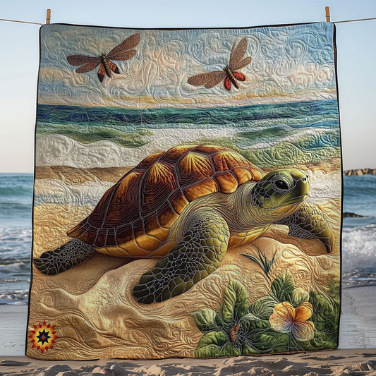 Dragonfly And Turtle WY2611002CL Quilt