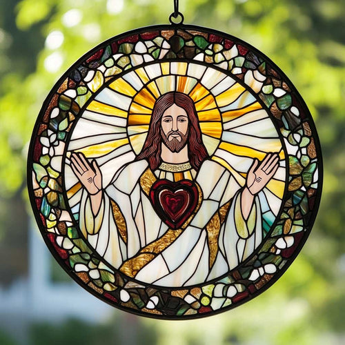 Jesus Grace WN2211089CL Stained Glass Suncatcher