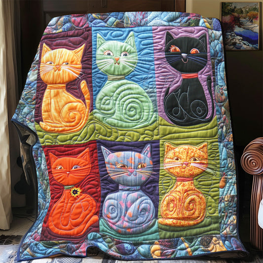 Colorful Cat YR2612027CL Quilt