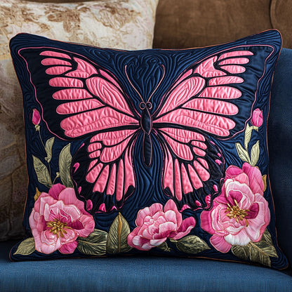 Butterfly Pink Peonies WT1104030CL Quilt Pillow Case