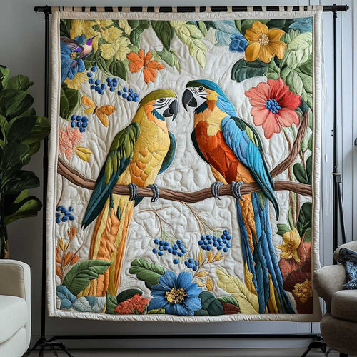 Colorful Longtail Parrot WP1911011CL Quilt