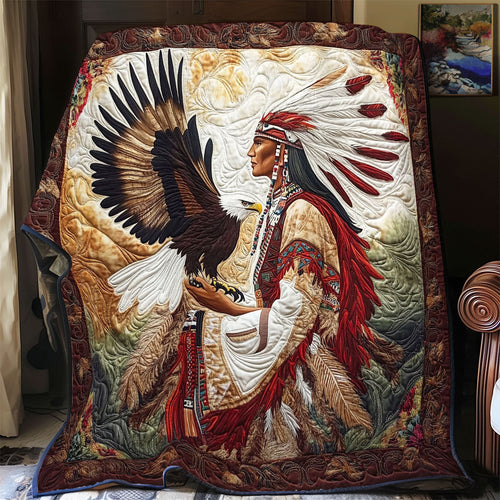 Eagle And Native American WY1401031CL Quilt