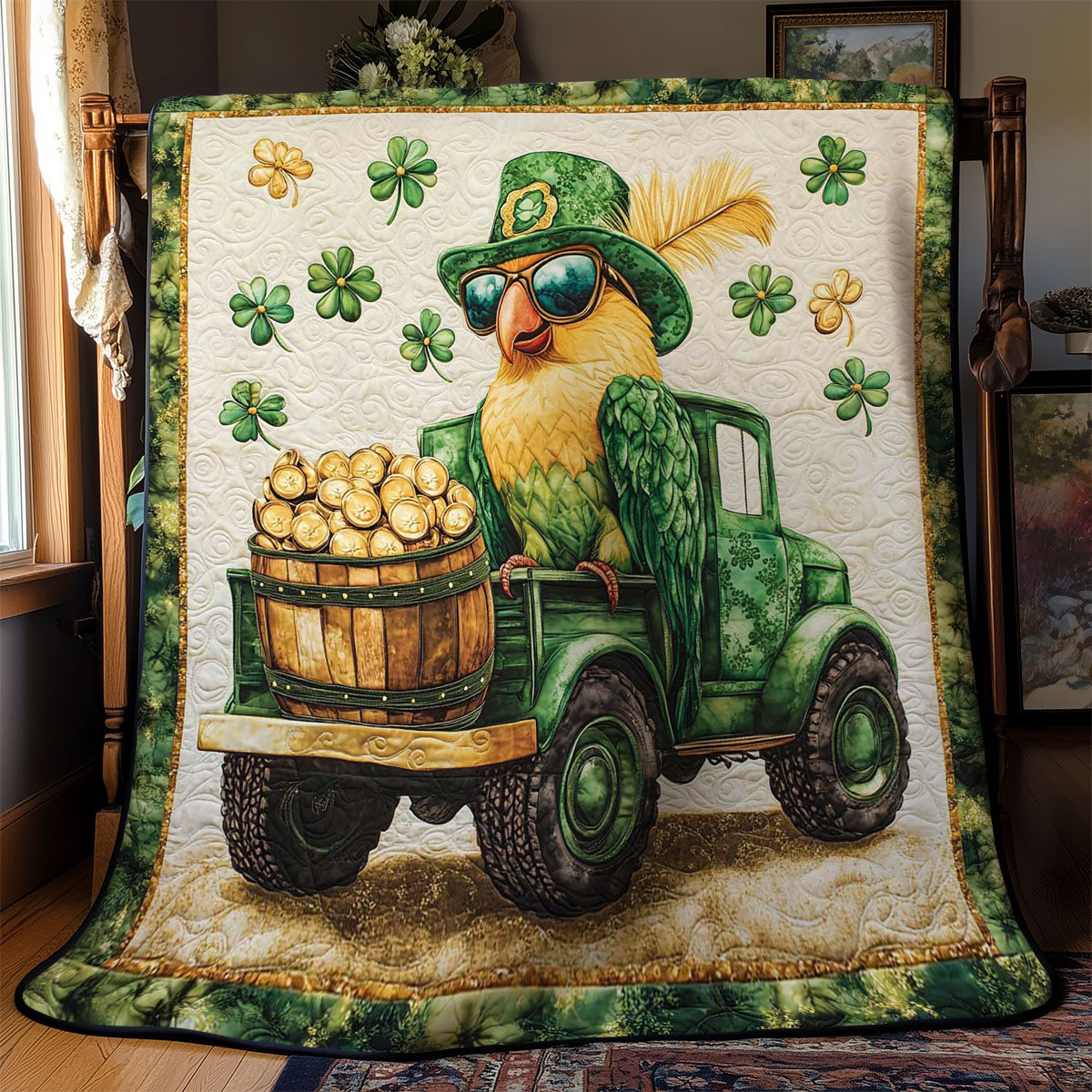Irish Parrot Charm WN2712009CL Quilt