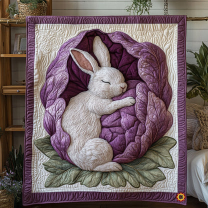 Red Cabbage Sleeping Rabbit WY0511018CL Quilt