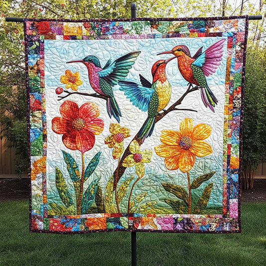 Hummingbird Garden Of Colors WN2809003CL Quilt