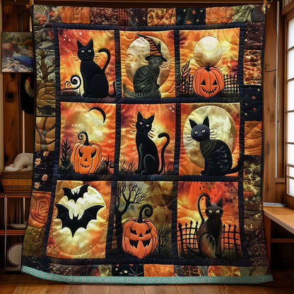 Spooky Halloween Cat WN1309057CL Quilt