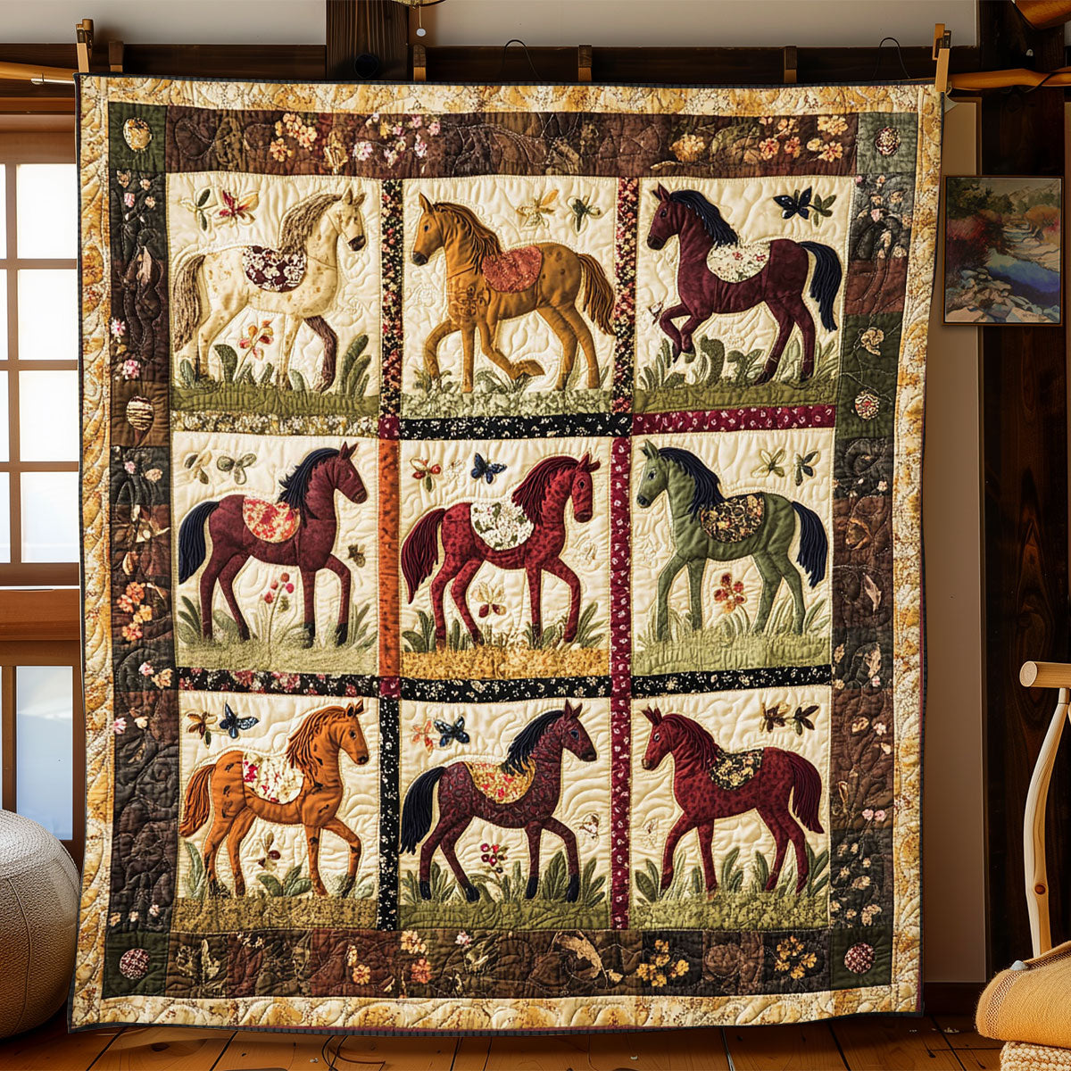 Pastoral Gallop WJ0301010CL Quilt