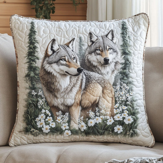 Wolves Forest WT1403049CL Quilt Pillow Case