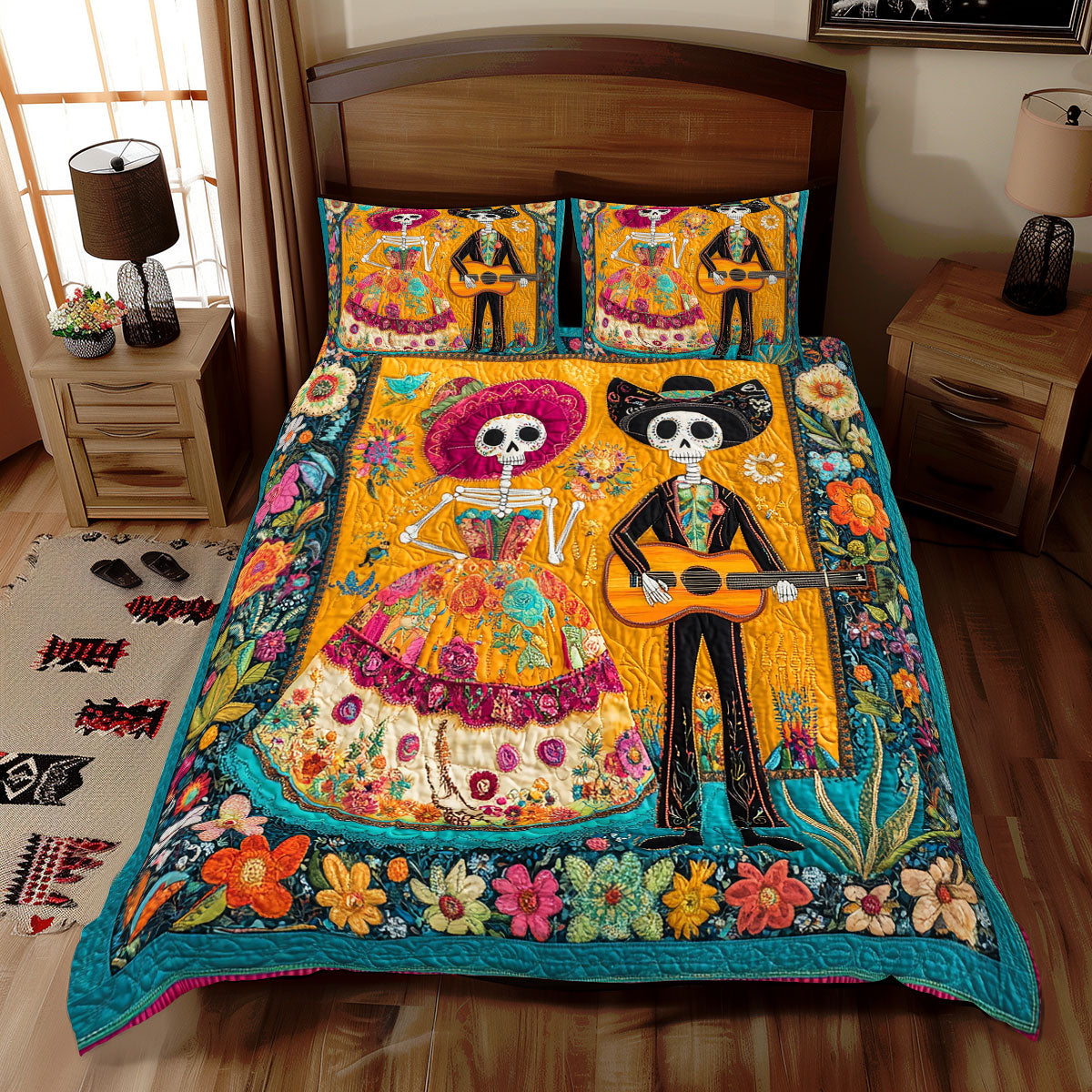 Mexican Day Of The Dead WX2112079CL Duvet Cover Set