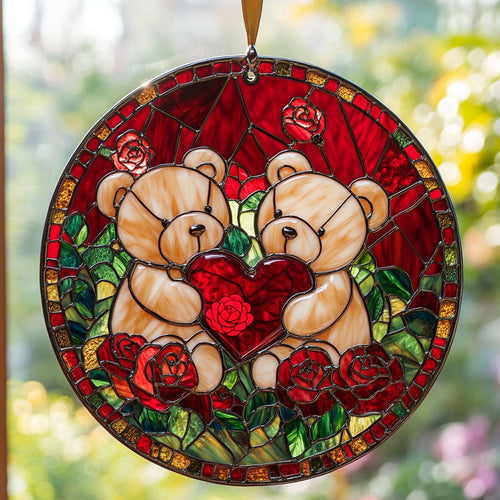 Love Of Teddy Bear WY2202170CL Suncatcher