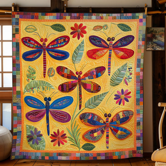 Vibrant Dragonfly WY2702125CL Quilt