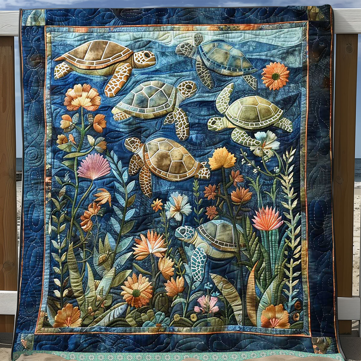 Sea Turtle WJ1209027CL Quilt