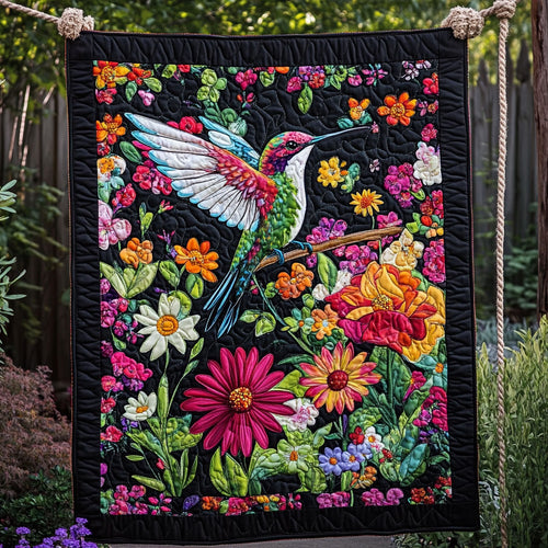 Hummingbird Flower WT0602018CL Quilt